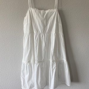 Wild Fable White Babydoll Dress with Eyelet Detail